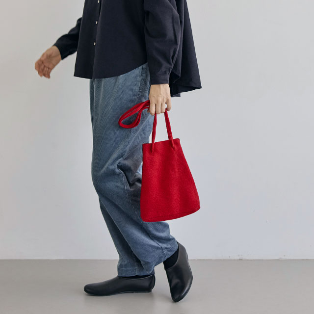 【WEB限定】圧縮ブークレー巾着バッグ