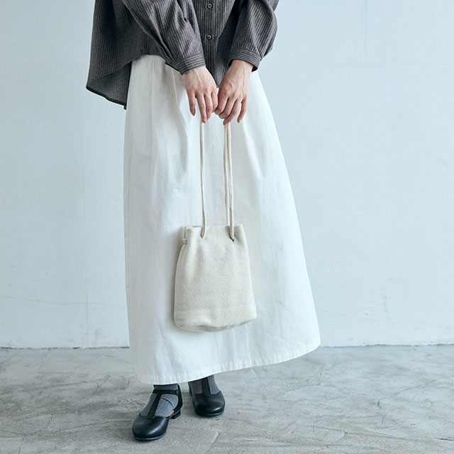 【WEB限定】圧縮ブークレー巾着バッグ