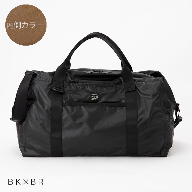 BOSTONBAG　-PREMIUM- BLACK×BROWN Synthetic Leather