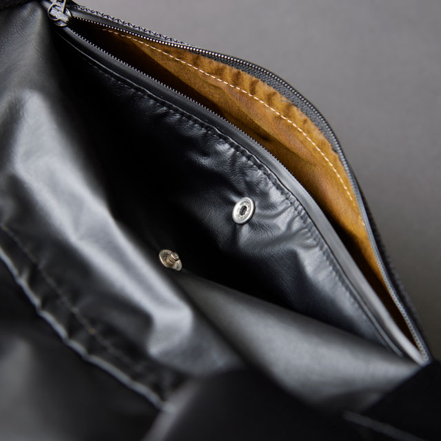 BOSTONBAG　-PREMIUM- BLACK×BROWN Synthetic Leather