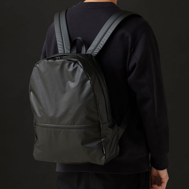BACKPACK　-PREMIUM- BLACK×BROWN Synthetic Leather