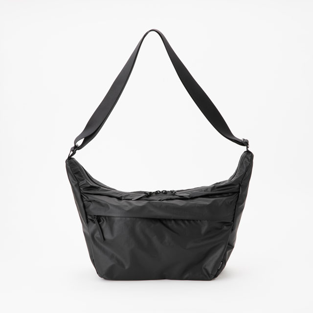 SHOULDER BAG-PREMIUM- BLACK×BLACK Synthetic Leather