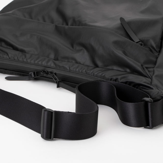 SHOULDER BAG-PREMIUM- BLACK×BLACK Synthetic Leather