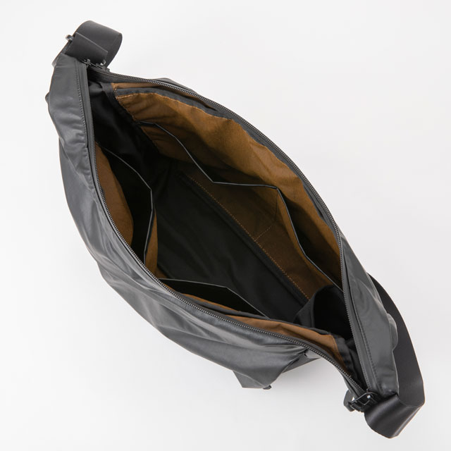 SHOULDER BAG-PREMIUM- BLACK×BLACK Synthetic Leather