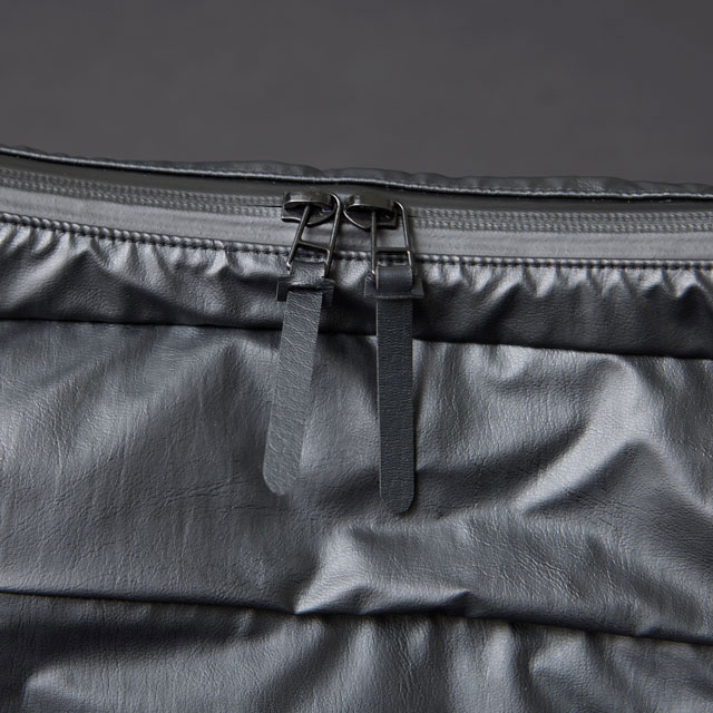 SHOULDER BAG-PREMIUM- BLACK×BLACK Synthetic Leather