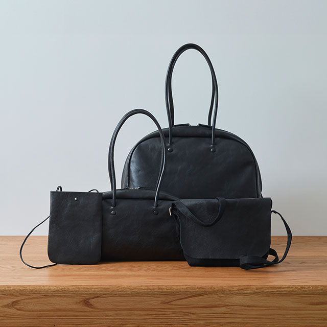 国産牛革のボストンバッグ 小