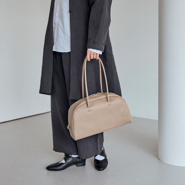 国産牛革のボストンバッグ 小