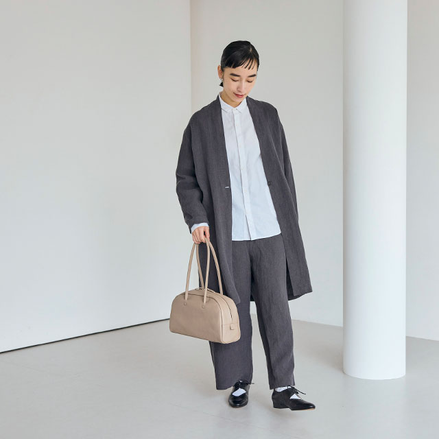 国産牛革のボストンバッグ 小