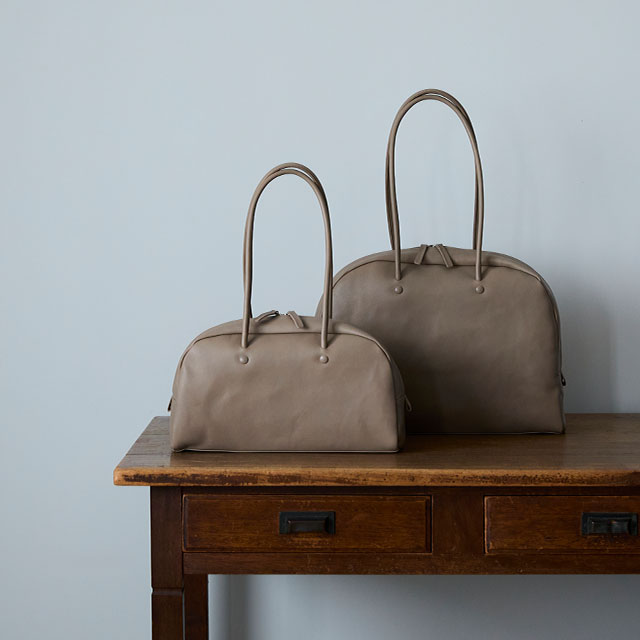 国産牛革のボストンバッグ 小