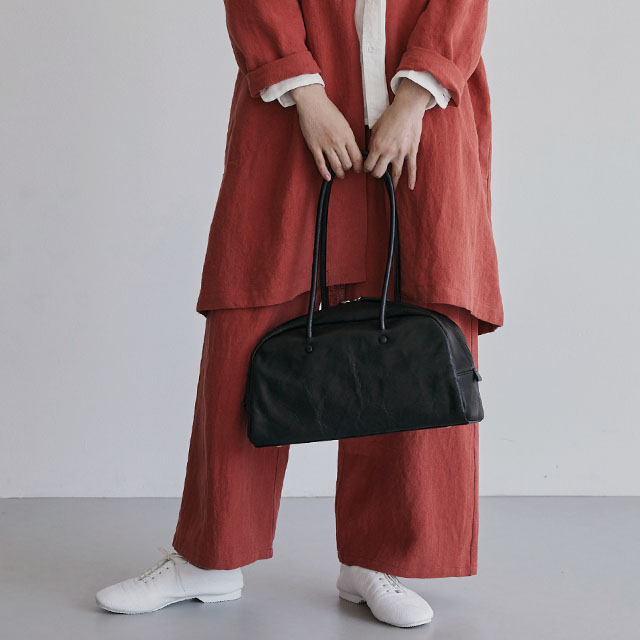 国産牛革のボストンバッグ 小