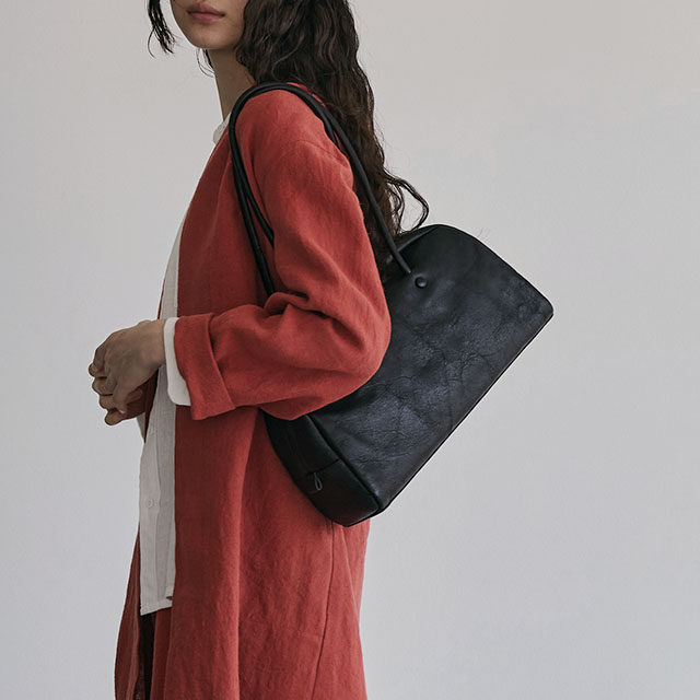 国産牛革のボストンバッグ 小