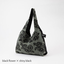 black flower × shiny black
