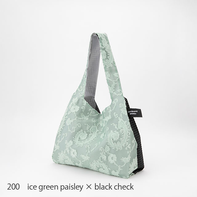 【WEB限定】Jacquard Works　TWINS bag M（ペイズリー）ポケット付