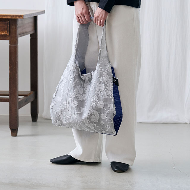 【WEB限定】Jacquard Works　TWINS bag M（ペイズリー）ポケット付