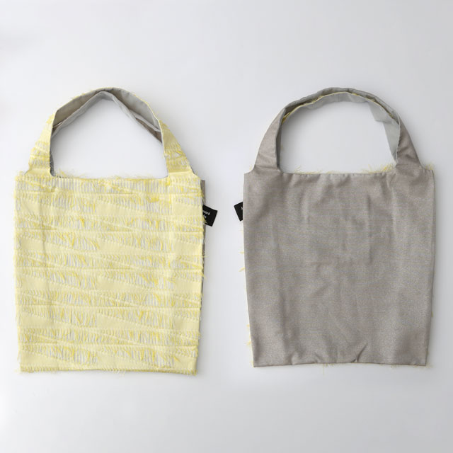 人気メーカー・ブランド TWINS Works WEB限定】Jacquard bag yellow L（柄）ポケット付 邦画・日本映画