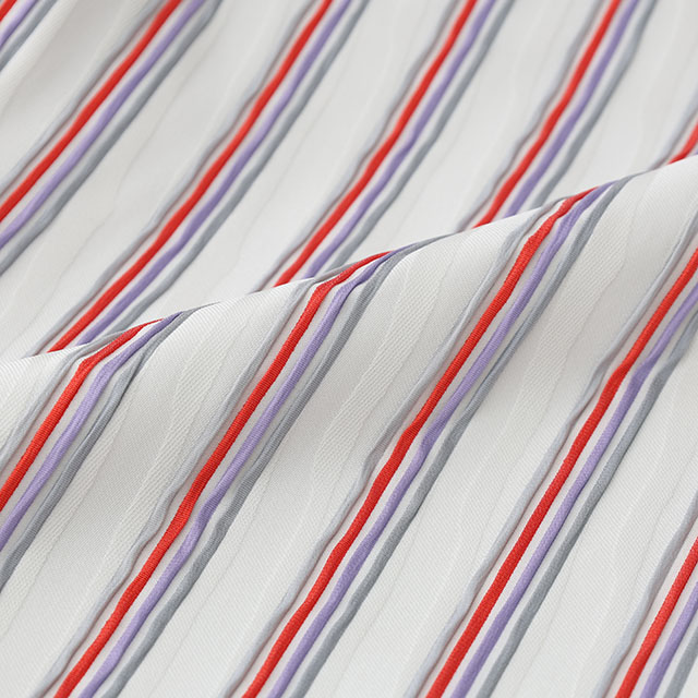 【WEB限定】Jacquard Works DOUBLE bag L　ポケット付　stretchy stripes