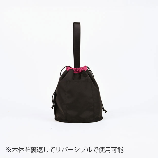 DRAWSTRING　SHOULDER　BAG BLACK