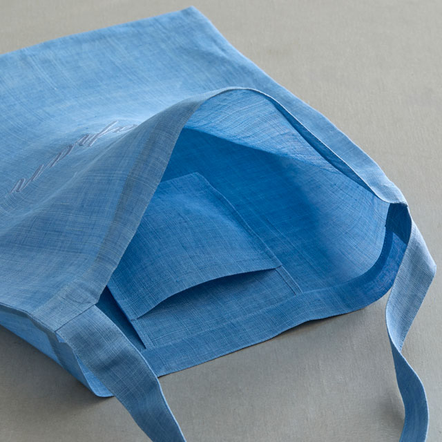 くらしの工藝布　横振刺繍　バッグ