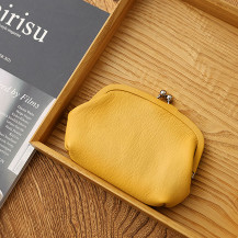 鹿革の親子がま口