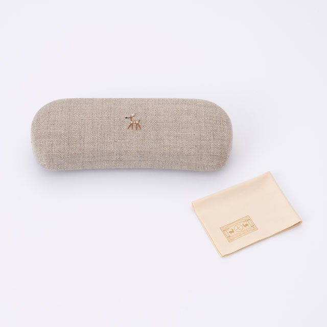 鹿の家族めがねケース