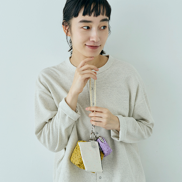 コ・袋物　ヒラ　ネオン帆布