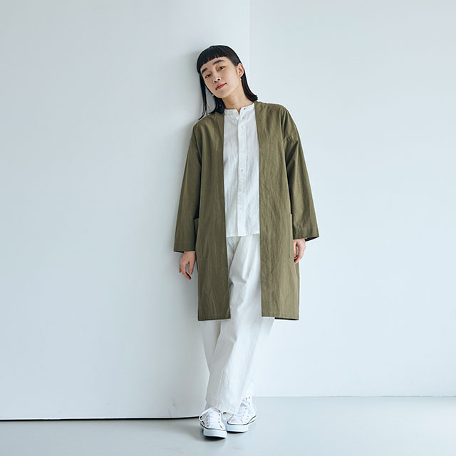綿麻ガーゼの休日シャツ