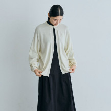 ウールカシミヤのカーディガン