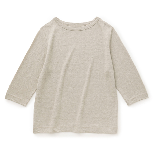 リネンのTシャツ 七分袖