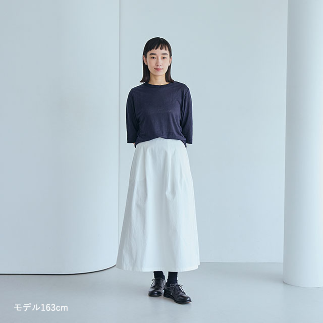 【WEB限定】薄手麻ニットのプルオーバー