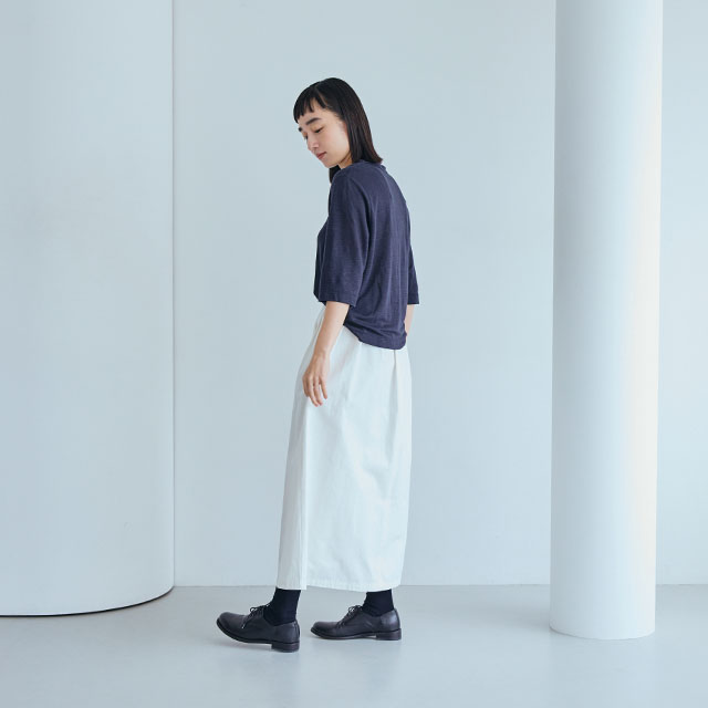 【WEB限定】薄手麻ニットのプルオーバー