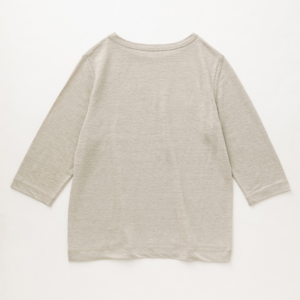 リネンのTシャツ 七分袖
