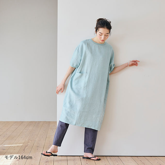 麻布Ｔシャツワンピース