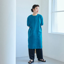 麻布Ｔシャツワンピース