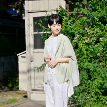 【WEB限定】夏nico　ストールポンチョ　洗えるmino和紙