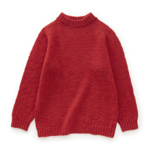 麻わたウールのセーター（赤）