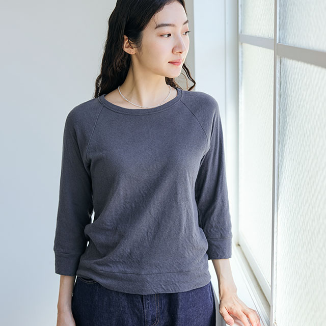 ふんわり綿のラグランカットソー