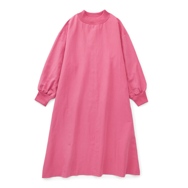 綿麻ハイネックワンピース