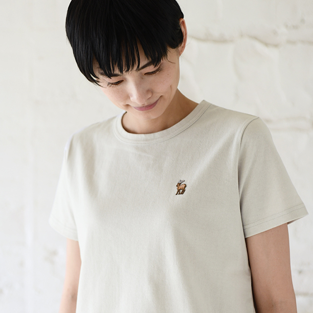 鹿の刺繍ｔシャツ 衣料品 中川政七商店 公式サイト