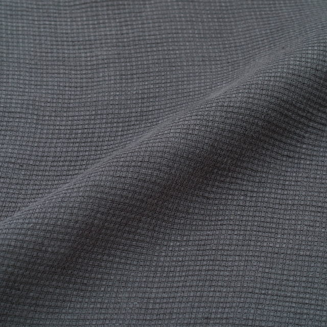 麻ワッフル織の羽織りシャツ
