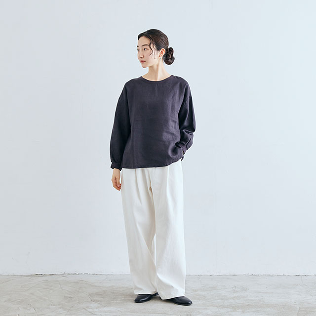 麻布Ｔシャツ　長袖