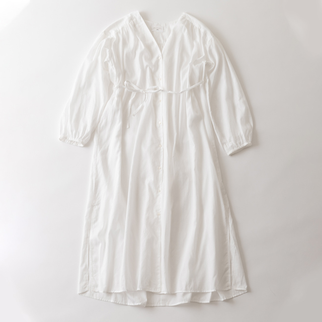 エアリーロングシャツワンピース ホワイト FREE