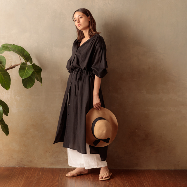 エアリーロングシャツワンピース ホワイト FREE