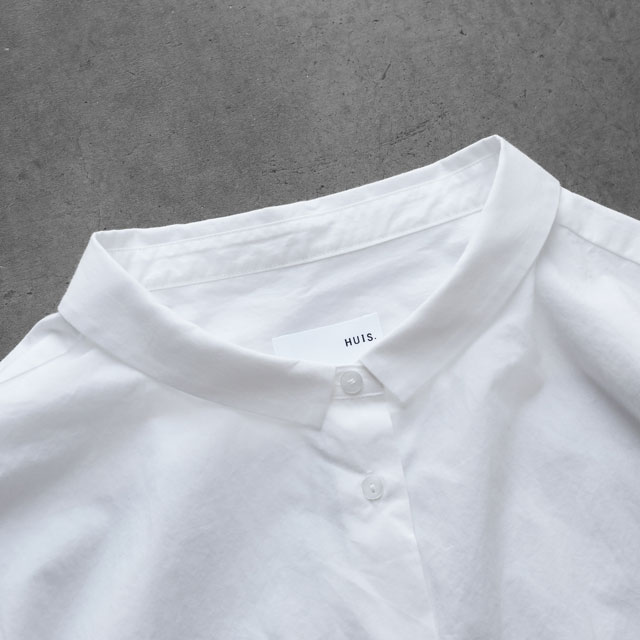 オーガニックコットンワイドブラウス 白 F