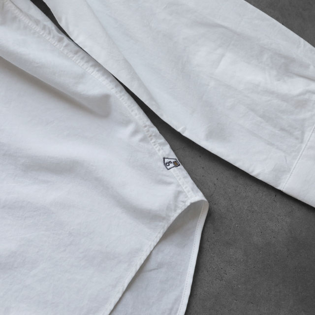 オーガニックコットンワイドブラウス 白 F