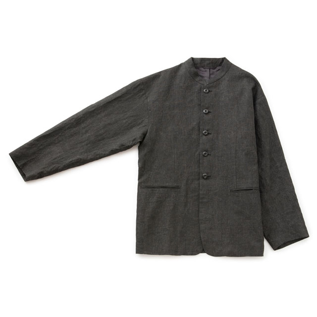 麻墨のスタンドカラージャケット｜衣料品｜中川政七商店 公式サイト