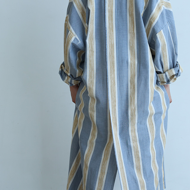 sakata long haori　ブラシストライプゴールド　フリーサイズ