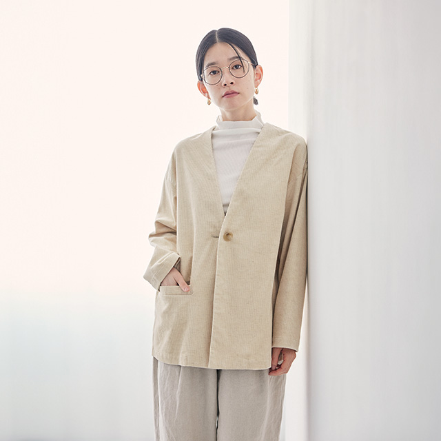 【タグ付】中川政七商店　シルク麻のキルトベスト　グレー タグ付】中川政七商店 シルク麻のキルトベスト グレー