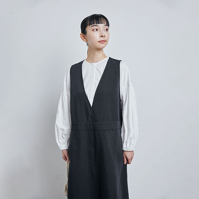 麻のやわらか帆布 ジャンパースカート｜衣料品｜中川政七商店 公式サイト