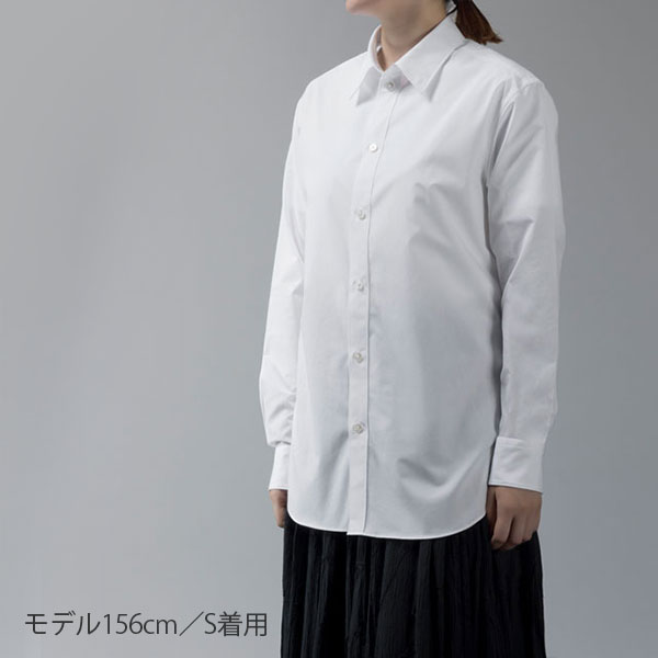 THE COTTON POPLIN SHIRTS WHITE M