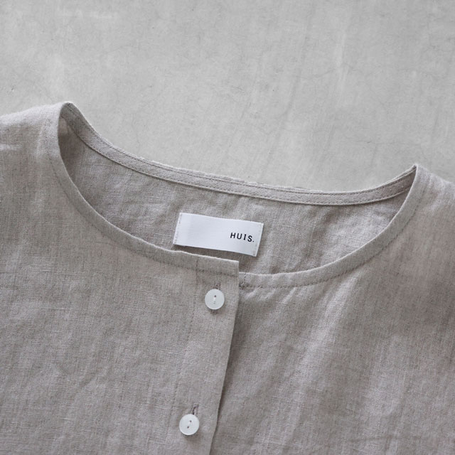 シャトルリネンショートカーディガン　きなり　フリーサイズ